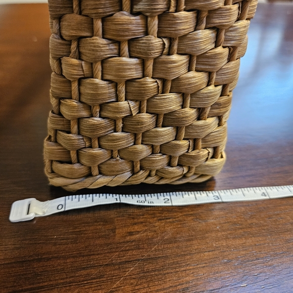 Vtg Wicker Woven St. John's Bay Palm Small Handbag Pre-owned - Picture 12 of 15